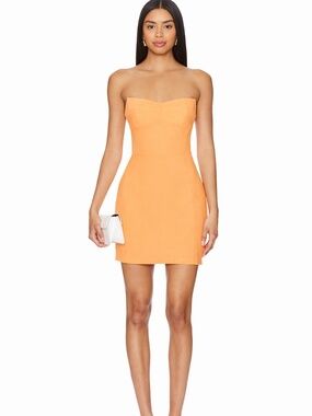 Amanda Uprichard Ivy Mini Dress Guava